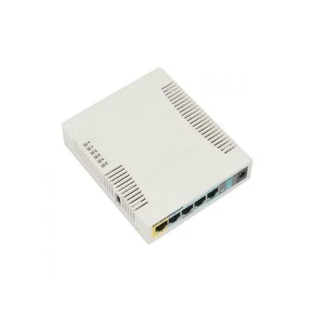 Mikrotik RB951Ui-2HnD Router WiFi de 2.4 GHz 5 Puertos Gigabit, con PoE Pasivo, Procesador 600 MHz, 128 MB RAM, USB y RouterOS L4 - Punto de Acceso Mikrotik RB951Ui-2HnD Router WiFi de 2.4 GHz 5 Puertos Gigabit, con PoE Pasivo, Procesador 600 MHz, 128 MB RAM, USB y RouterOS L4 - Punto de Acceso